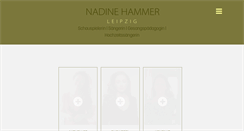 Desktop Screenshot of nadine-hammer.de