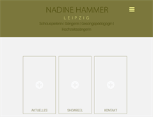 Tablet Screenshot of nadine-hammer.de